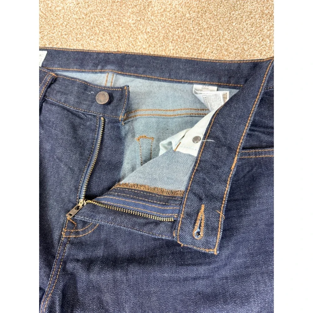 Banana Republic Mens Straight Leg Dark Indigo Wash Stretch‎ Jeans 34W 30L 34x30
